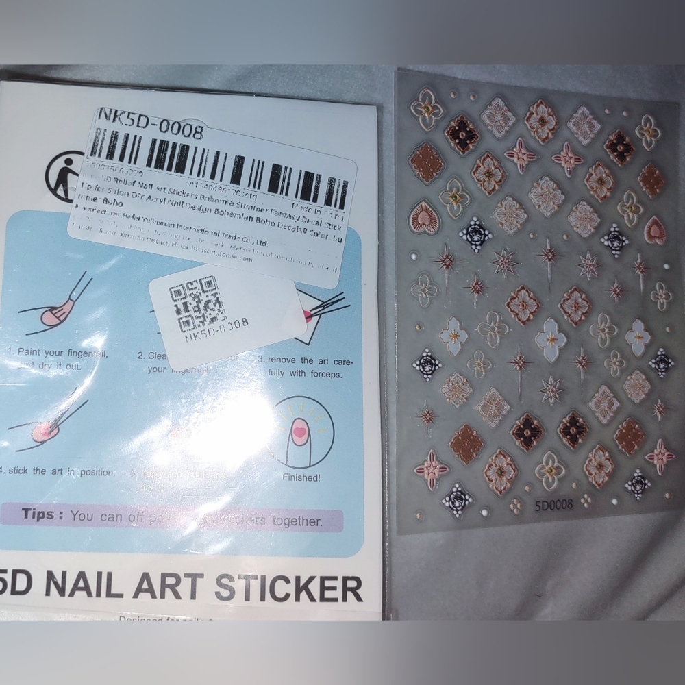 Fashionable Nail Art Designs Pkg of Adhesive Stickers DIY - Picture 5 of 11